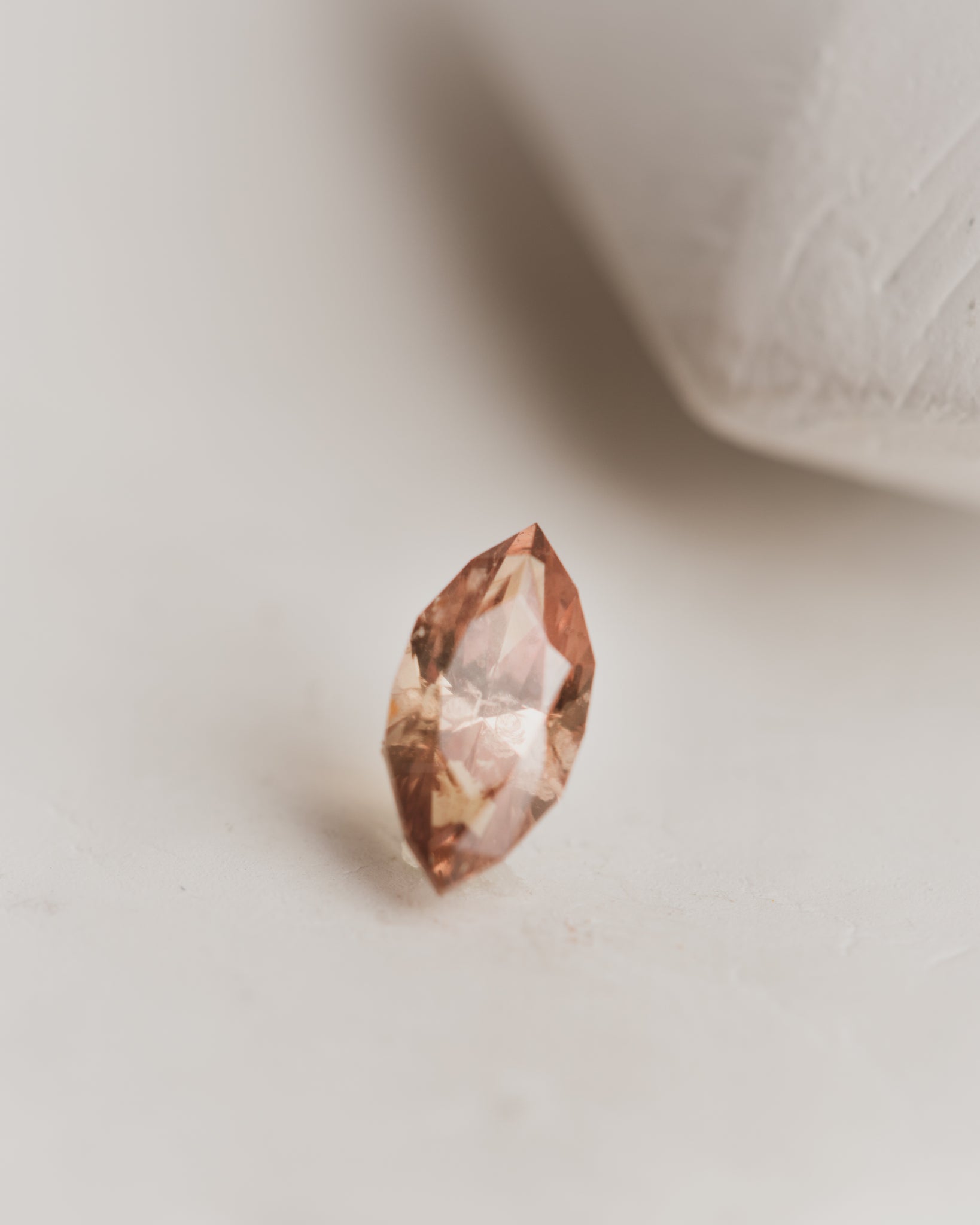 0.82 carat Peach Marquise Sapphire