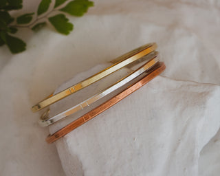 Copper, Sterling Silver or 14K Gold tiny cuff